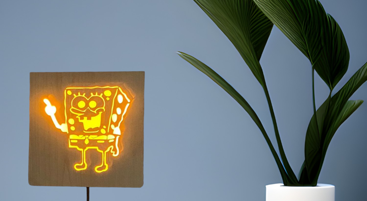 LED lighting SpongeBob
