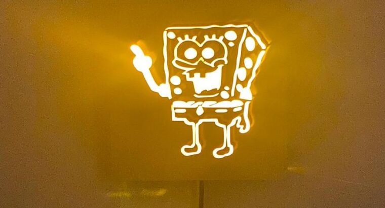 LED lighting SpongeBob